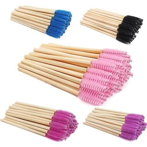 1000pcs Bamboo Eyelash Brush Extension Disposable Eyebrow Mascara Applicator Eye Lashes Cosmetic Maquiagem Brushes Makeups Tools