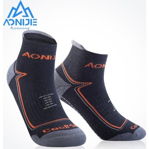 AONIJIE E4090 Outdoor Sports Running Athletic Performance Tab Training Cushion Quarter Compression Socks Heel Shield Cycling