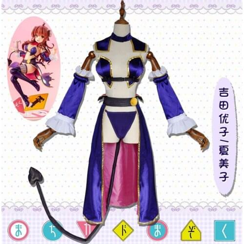 Japan Anime The Demon Girl Next Door Yuko Yoshida Cosplay Costume Sexy Uniform Outfit Halloween Comic-con Full Suit Party Gift