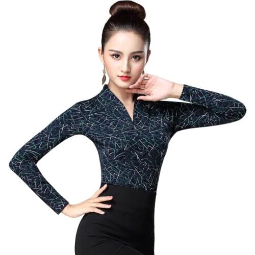 Latin dance costumse sexy latin dance tops for women latin dancing jacket National Standard Dance wear S-3XL