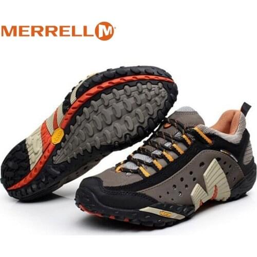 Original Merrell M Cow Leather Men Outdoor Sport Hiking Shoes For Male Durable Low Top No-Slip Mountain Trek Climbing Sneakers