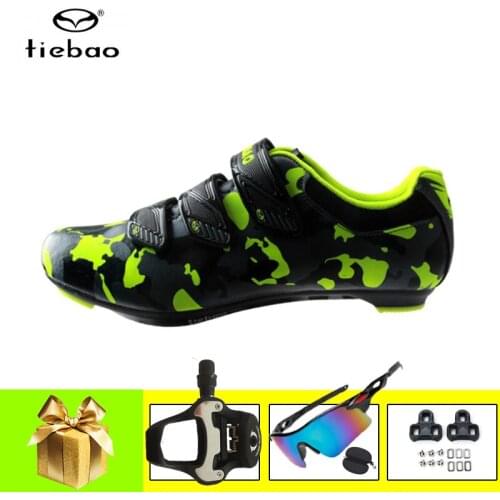 Tiebao Road Cycling Shoes Men Women Breathable Calzado Ciclismo Self-locking Ultra-light Riding Bicycle Sneakers Outdoor Racing