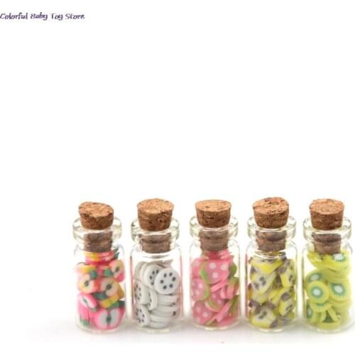 Doll Food Kitchen Living Room Accessories Decoration Mini Fruit Vegetable Bottle 1:12 Scale Diy Miniature Doll House Toy