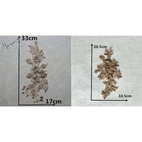 Hot sale Flower Embroidery Flower Lace Neckline Fabric DIY Lace Collar Sewing Craft Neckline Decoration Applications for clothes