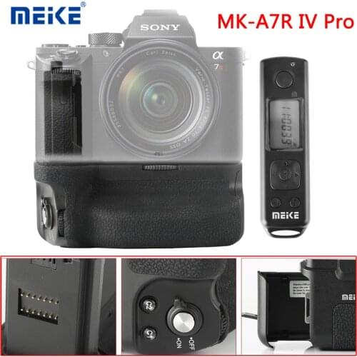 Meike MK-A7R IV Pro Battery Grip For Sony a7RIV a7R4 a7IV a74 a9II Camera Vertical Shutter Wireless Remote