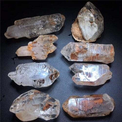 Natural white crystal humerus hollow hole backbone stone Master high frequency energy arrangement crystal healing stone