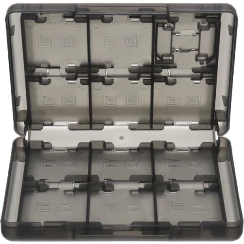 New Arrival 1pc 28 in 1 Game Card Case Black Cartridge Storage Box For DS 3DS Mayitr