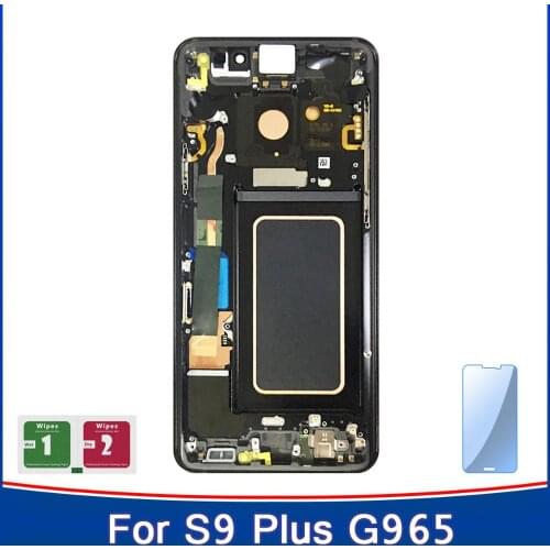100% ORIGINAL AMOLED Replacement for SAMSUNG Galaxy S9 S9+ LCD Display Touch Screen Digitizer with Frame G960 G965 s9 plus lcd