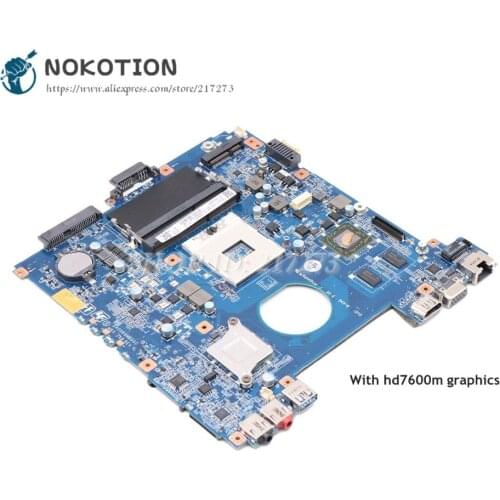 NOKOTION MBX-268 MAIN BOARD For Sony Vaio SVE14 Laptop Motherboard HD7600M DDR3 A1893196A A1893197A A1876092A DA0HK6MB6G0