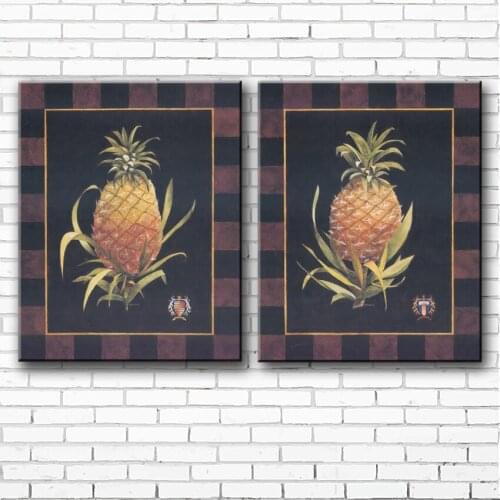 Pastoral pineapple tree landscape canvas printings oil paintings printed on canvas home room wall art decoration pictures