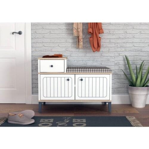 Sedate-Drawers-Softcover Bank Shoe Upper Matt White 2021 Model Home Decoration Quality Material