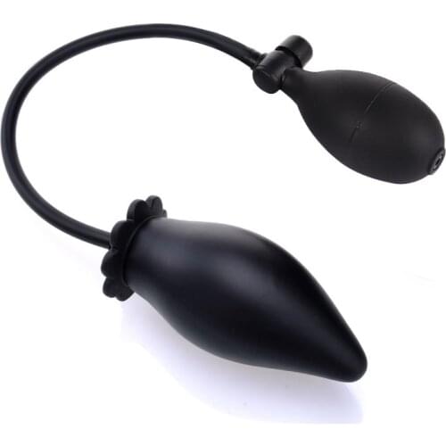 Silicone Inflated Super Big Anal Plug Dildo Pump Butt Plug Anal Dilator Prostate Massage Anus Extender Dilatador Men Sex Toy