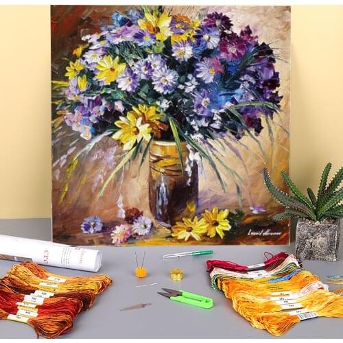 Old Fondness Printed 11CT Cross-Stitch Patterns Embroidery DMC Threads Handmade Hobby Handiwork Needlework For Adults Package