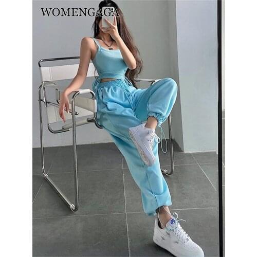 WOMENGAGA Women's High Rise Pants