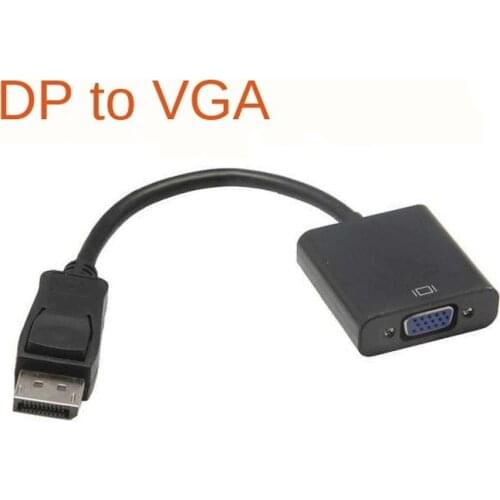 YuBeter DP To VGA Video Adapter 1080p Thunderbolt Male Display Port To Female VGA Cables Displayport To VGA DLLE DP Adapter