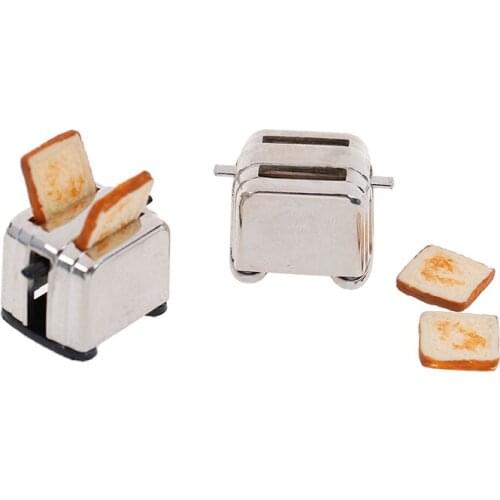 1:12Dollhouse Miniature simulation home toy Household appliances toaster toy decoration Micro landscape scene kitchen decoration