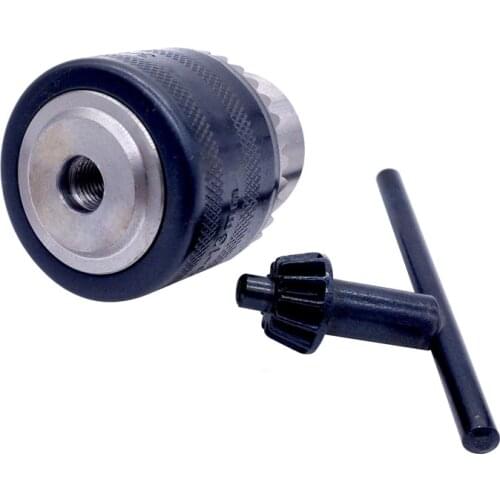 1pcs 1.5-13mm B16 3/8 Thread Drill Chuck Conversion Drill Chuck 1/2 M12x1.25 Wrench Into Electric Drill Keyless 3 Jaw Chuck