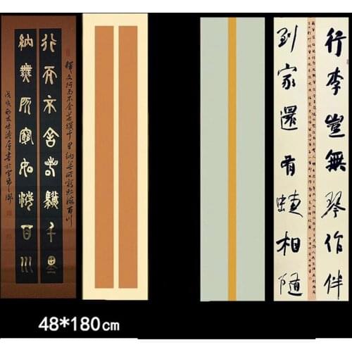 10 Sheets 48*180cm Calligraphy Xuan Paper Antique Batik Half-Ripe Rice Paper Decoupage Brush Writing National Exhibition Paper