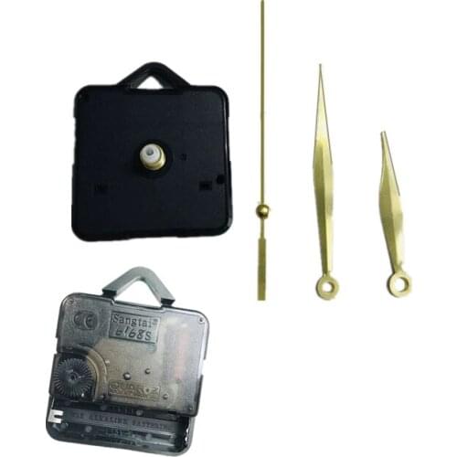 100sets/lot DHL Wall Clock DIY Repair Tool Gold Hands 18mm Quartz Clock Movement Mechanism Parts Kit Replacement Essential Tools