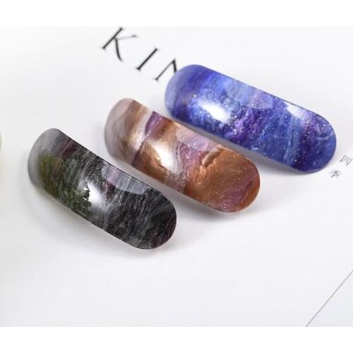 2 pcs /lot Fashion acetate Hair Clips Women girls Elegant Hairpins Barrettes spring clip Girls Headbands Lady Hair Accessories