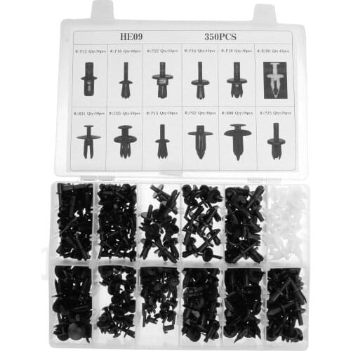 350Pcs Car Push Pin Rivet Car Trim Panel Clips Fastener Body Interior Assortment Set For G M BMW Ford Volvo Toyota Honda Nissan