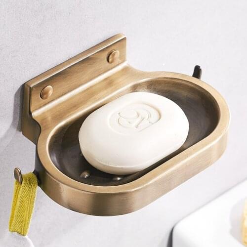 Antique Bathroom Soap Dish Wall Mounted Soap Holder Soap Sponge Dish Soap Rack Bathroom Accessories