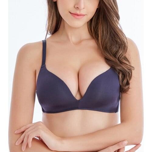 Seamless Bras for Women Push Up No Wire Brassiere A B Cup Girls Underwear Sexy Three Quarters(3/4 Cup) Lingerie Fashion Bralette