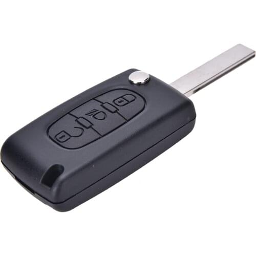 Flip Key For Citroen C4 Picasso CE0536 3 Buttons Remote Case Fob Shell