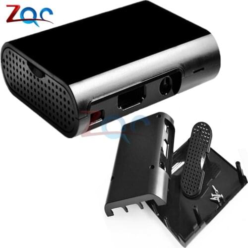 Black Case Cover Shell Enclosure Box ABS box For Raspberry Pi 3 2 Model B Plus With Screws