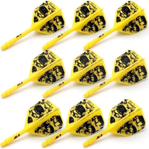 CUESOUL 3 Sets Integrated Dart Shaft and Flights,Dart Shaft Length 21mm/28mm/33mm
