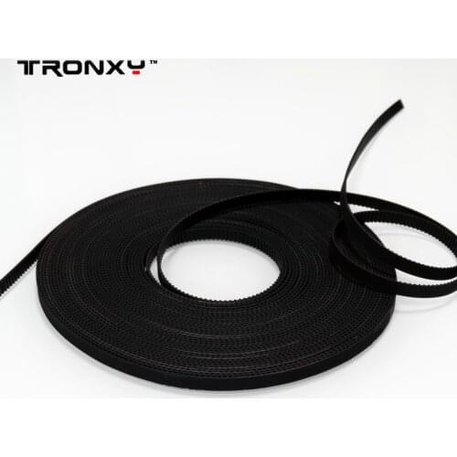 3d Printer Parts 2pcs/Lot Hot Sale 2m GT2-6mm Black Rubber