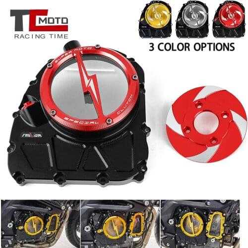 For Benelli BN600 TNT600 BJ600GS BJ600I BN/TNT 600 BJ600 GS/i Engine Clear Clutch Cover Protector Guard Waterproof CNC Aluminum