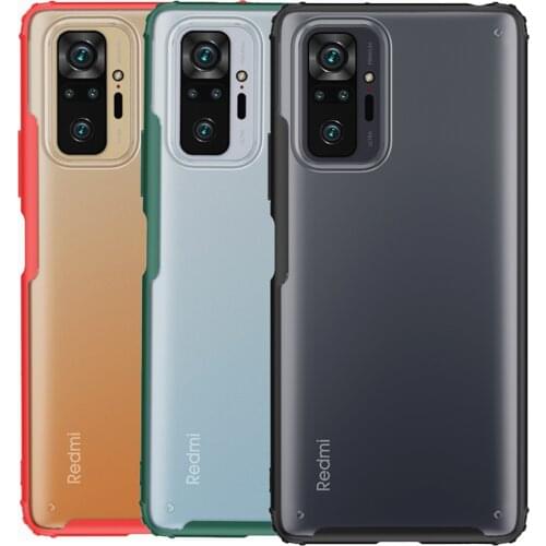 Hybrid Slim Armor Case For Xiaomi Redmi Note 10 Pro Drop resistance Clear Transparent Back Cover Shield Defender