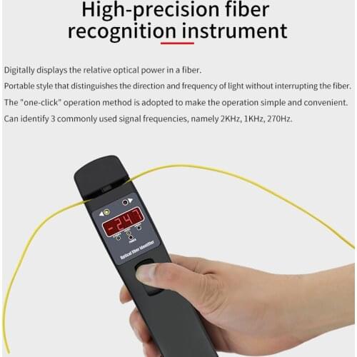Fiber optic identifier live fiber optic identifier 800nm-1700nm fiber cable visual fault locator