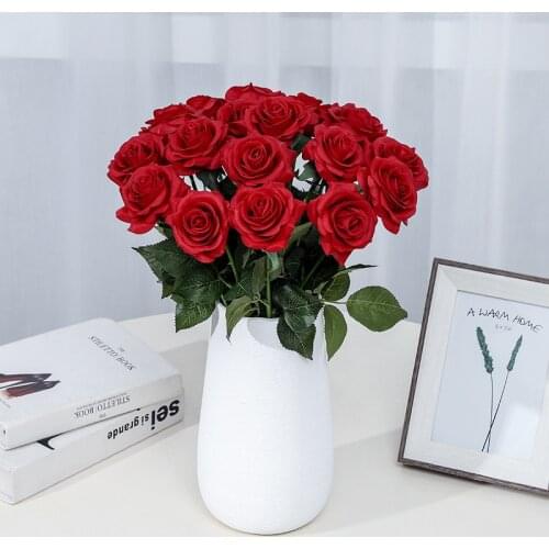 Artificial Peony Tea Rose Flowers Camellia Silk Fake Flower flores for DIY Home Garden Wedding Decoration