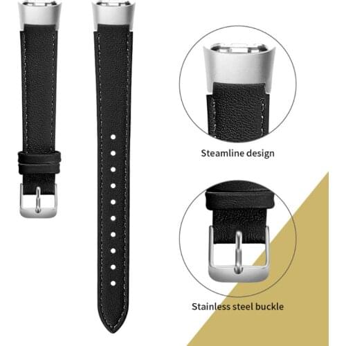 Leather Fashion Smartwatch Band Wrist Strap For Samsung Galaxy fit SM-R370 Bracelet Replacement WristBand Unisex Premium Leather