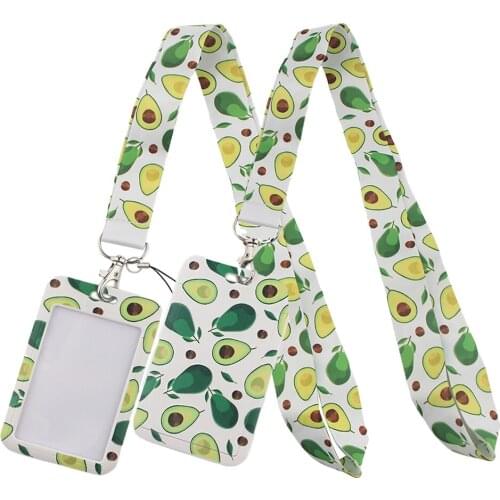 LT371 Fashion Avocado Key lanyard Car Keychain Personalise Office ID Card Pass Gym Mobile Phone Key Ring Badge Holder Jewelry