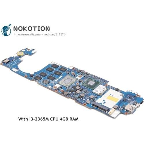 NOKOTION V1JV1 LA-9011P NBL0E11003 Main Board For Acer Iconia W700 W700P Laptop Motherboard MAIN BOARD I3-2365M CPU 4GB