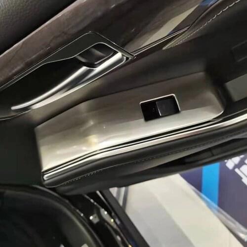 For Toyota Highlander 2021 2022 Car Window Lift Switch Panel Stickers Door Handle Trim Inner Armrest Frame Cover Accessories