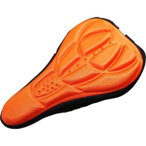 Anti-Slip Soft Breathable Mountain Bike Cushion Cover Sponge Color 3D Bicycle Saddle Cushion Seat Cover Outdoor Cycling Accessor