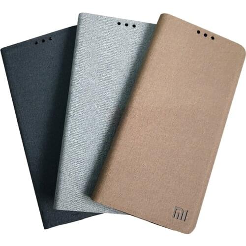 Newest For Xiaomi mi 9 case cover xiaomi 9 flip cover fabric PU Leather silicone case fundas original mi9 Ultra slim case 6.39"