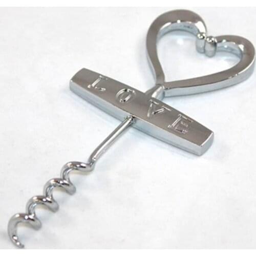 Love Heart Wine Corkscrew Cork Screw Bottle Opener Wedding Party Feast Favor Baking Creative for Kitchen Accessories Bar Tools