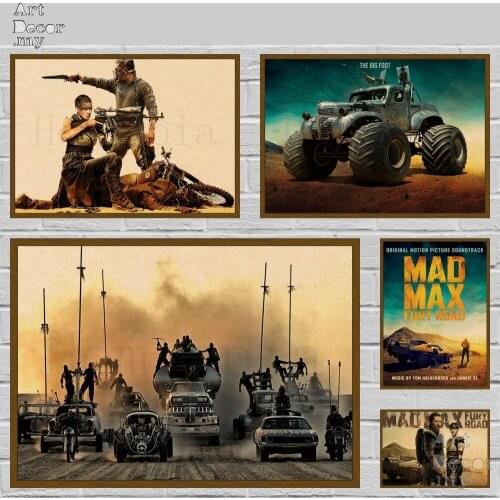 Mad Max: Fury Road Retro Kraft Paper Movie Poster For Home Art Decoration Posters