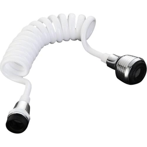 A2744 Home Kitchen Faucet Extension Extender Long Hose Portable Retractable Foaming Shower Faucet Durable