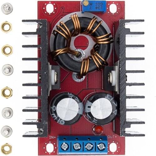 150W Boost Converter DC to DC 10-32V to 12-35V Step Up Voltage Charger Module Power Supply Driver Charger Adjustable