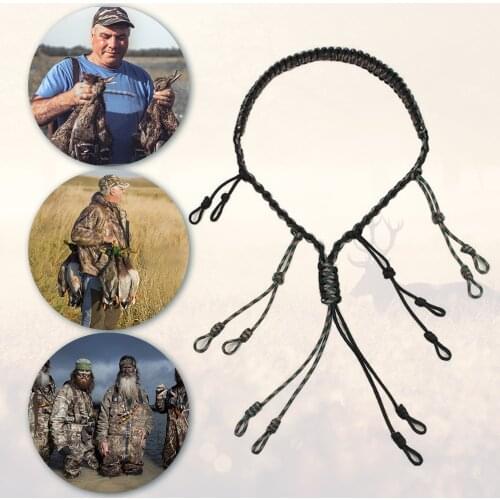 Hunting Duck Call Lanyard Cord Outdoor Hunter Game Lanyard Decoy Whistle Rope Hunting Duck Wild Bird Call Decoy Rope