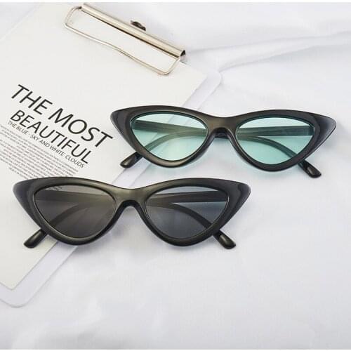 Factory direct trend online celebrity small box cats eye sunglasses fashion Korean retro sunglasses AliExpress sunglasses