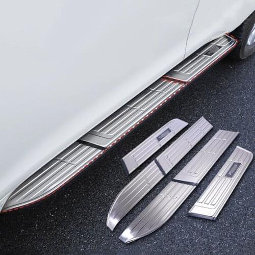 UBLUEE For Toyota Land Cruiser Prado FJ150 2010-2019 stainless steel Side Pedal Footplate protection anti-wear trim cover sticke