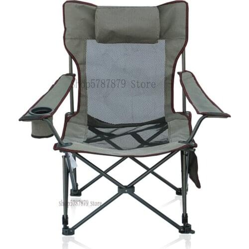 Outdoor folding deck chair stool portable backrest fishing chair camping folding chair accompany bed chair siesta bed chair beac