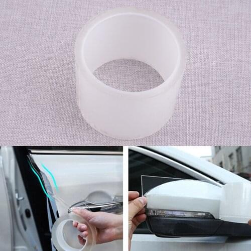 Universal 7cm Clear Door Plate Sill Scuff Cover Invisible Protector Sticker Anti Scratch Bumper Strip